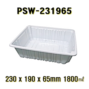 엔터팩 PSW-231965 600개 0.95T 뚜꺼운 실링용기 자동포장 감자탕 식품포장 사각